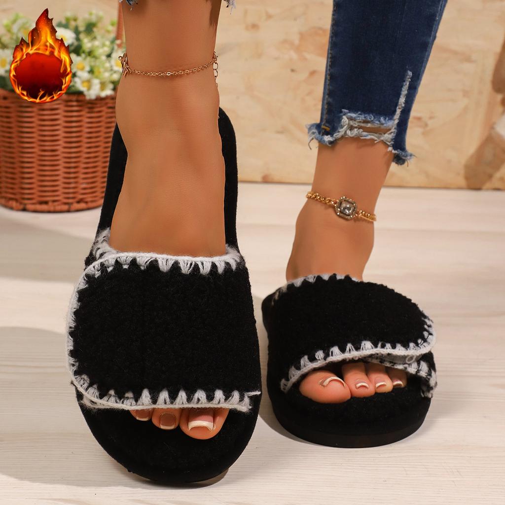 Fashion 2026 Women's New Autumn /winter Home Wearing Cotton Slippers for Indoor Outdoor Use Thick Soled Warm Non Slip Cotton Slippers