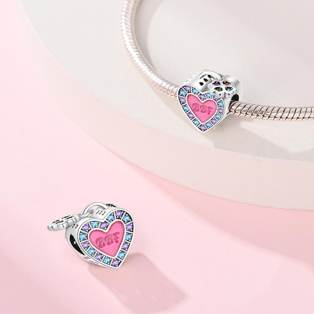 Plated 925 Silver Family affection and love Charms Fit Exquisite 925 Charms Bracelet Beads Jewelry Gifts for Women
