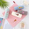 5pcs Cotton Small Square Towel Cartoon Embroidered Plain Color Hook Children's Square Towel