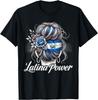 Hispanic Heritage Month Latina Power El Salvador Flag Women T-Shirt