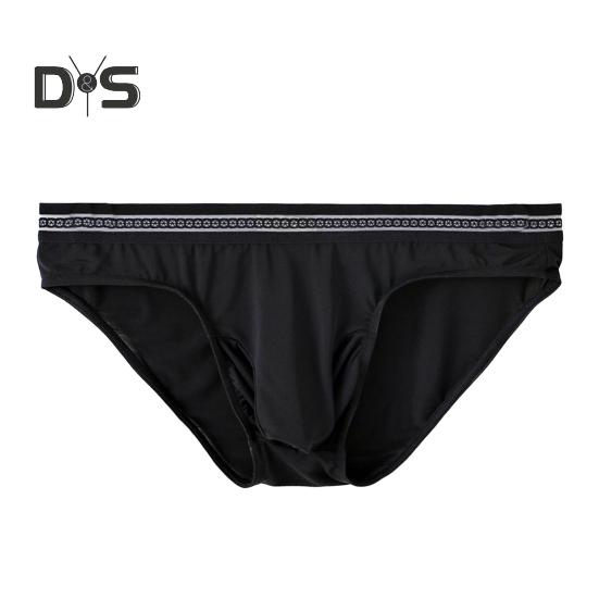Herren-Slips, mittelhoher Schnitt, hohe Elastizität, enge Passform, atmungsaktives Höschen, einfarbig, Netznähte, sexy Unterwäsche für den Alltag