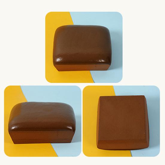 Slow-Rise Squeeze Bread Toy Soft Stretchy Stress Relief Fidget Cute Mini Toast Simulation for Desk Decoration Fun Gift for Kids Adults