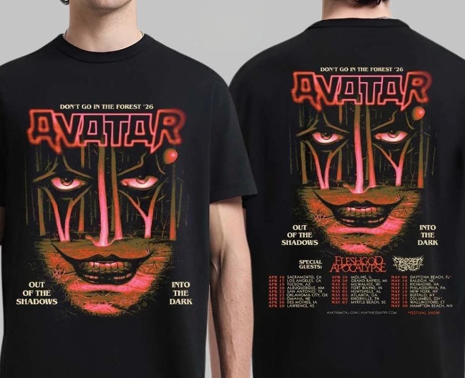 T-shirt Avatar Ne Va Pas Dans La Forêt Tournée 2026 Amérique du Nord