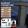 Mini Air Blower With Extra Nozzle 180000RPM Turbo Jet Fan Wind Speed 53m/s Electric Blower Multifunctional Blowing Dust Dryer