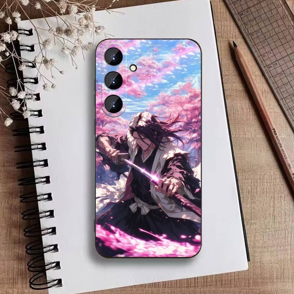 B-Bleach Anime K-Kuchiki Phone Case For Samsung Galaxy A73,A21s,A22,A31,A52,A53,A71,A41Soft Black Shell