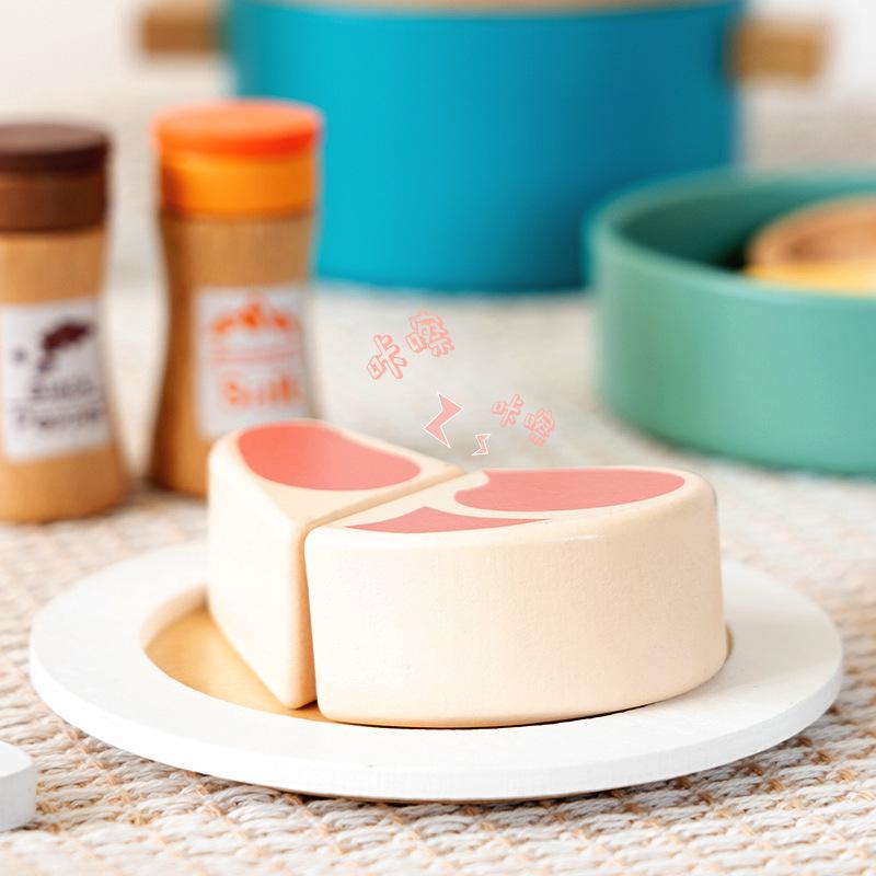 Wooden Mini Kitchen Set for Girls: Educational Role-Playing and Cooking Toy
