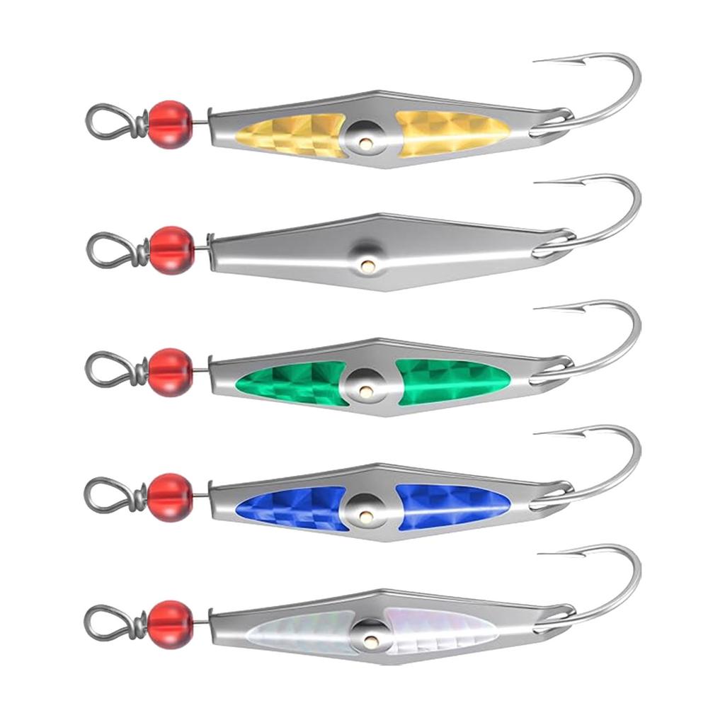 Spanish Mackerel Fishing Spoons Saltwater Trolling Spoon High Reflective Iron Brass Heavy Duty Multi Functional
