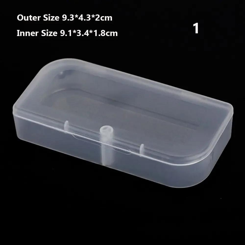 DiY Small Square Clear Plastic Storage Box For Jewelry Diamond Embroidery Craft Bead Pill Home Storage Accessories