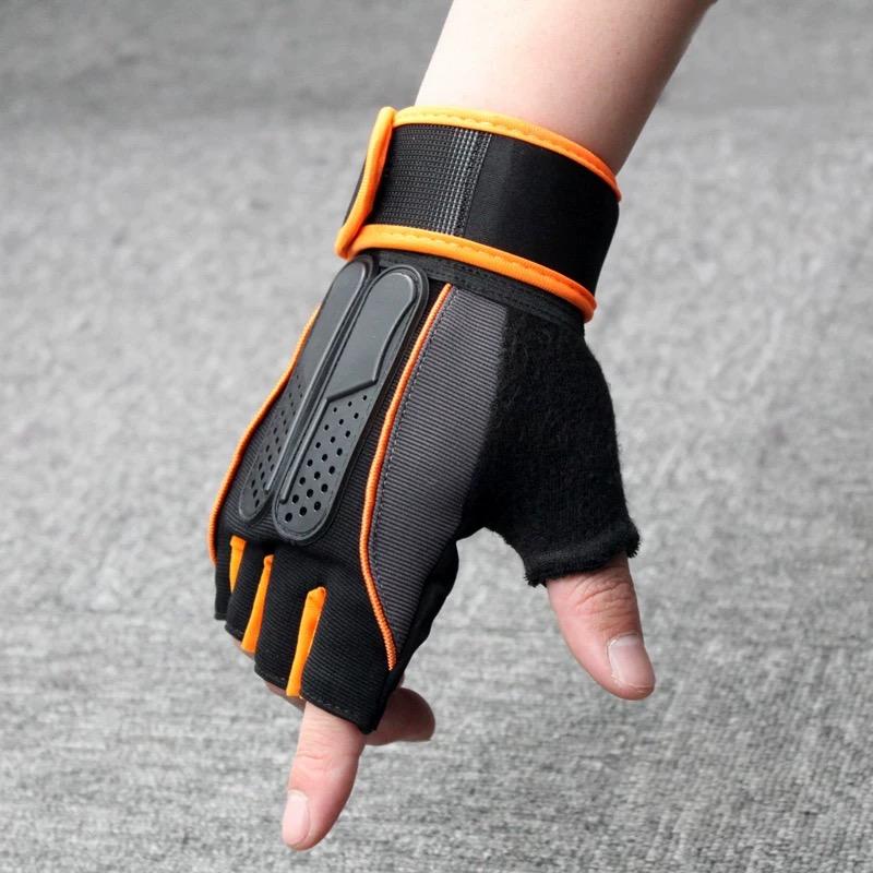 Multifunction Outdoor Motorcycle Cycling Sport Anti-slip Fingerless Gloves Men Women Wrist Wrap Gym Gloves