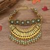 Ethnic Style Vintage Necklace With Water Wave Chain For Women Jewelry Accessory
