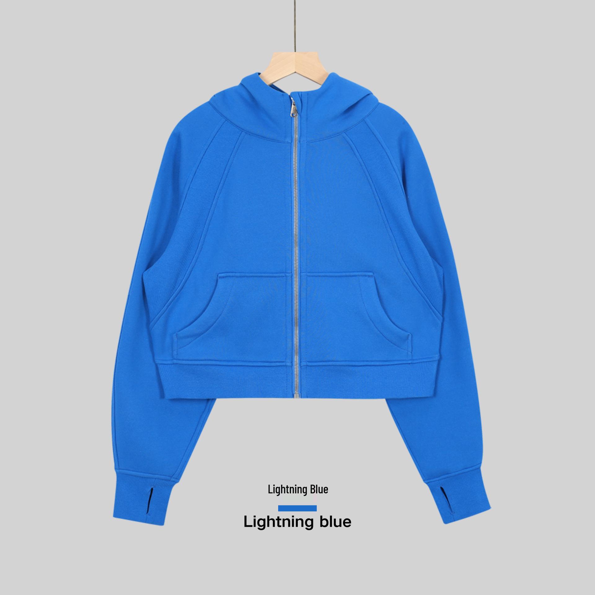Женская толстовка с капюшоном Lulu Original Blush Rose Fleece на молнии, свободного кроя S