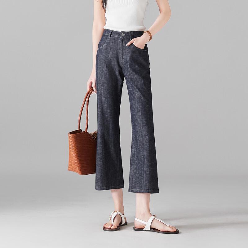 SOFSIL Women s Retro Flared Cropped Jeans 31/XXXL