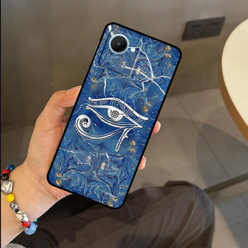 Egyptian Eye of Horus Art Case For Realme C65 C67 C61 C53 C55 C51 C25 C63 C71 C75 GT6 GT7 Pro 11 12 13 14 15 Pro Plus