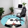 1pc We Bare Bears Office Round Area Rug, Under Office Chairs Bedroom Living Room Home Decor, Room Deco, Available In Various Sizes