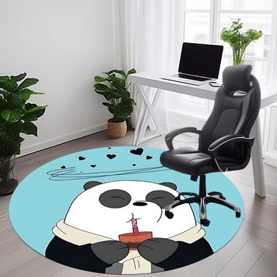 1 ks kulatý koberec We Bare Bears do kanceláře, pod kancelářské židle, do ložnice, obývacího pokoje, bytový dekor, dekorace místnosti, k dispozici v různých velikostech