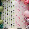 Cheerland Green and Pink Dot Garland Witch Princess Halloween Party Decorations Halloween Hanging Decor Ceiling Birthday Party Supplies Bachelorette