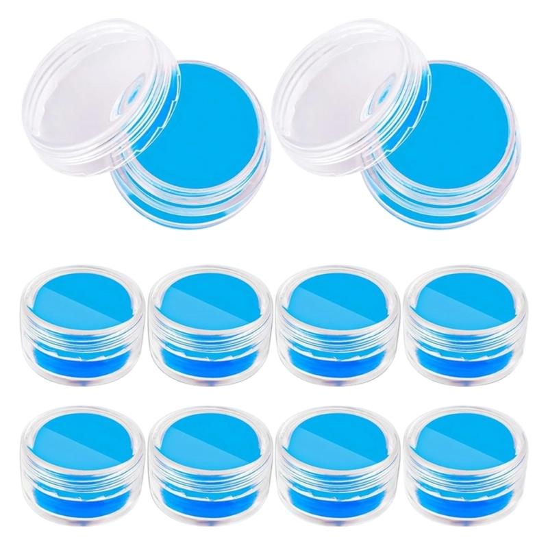 

10 Pack Beads Art Wax Clays Refills With Storage Box For Painting Pen And Craft Tool синій