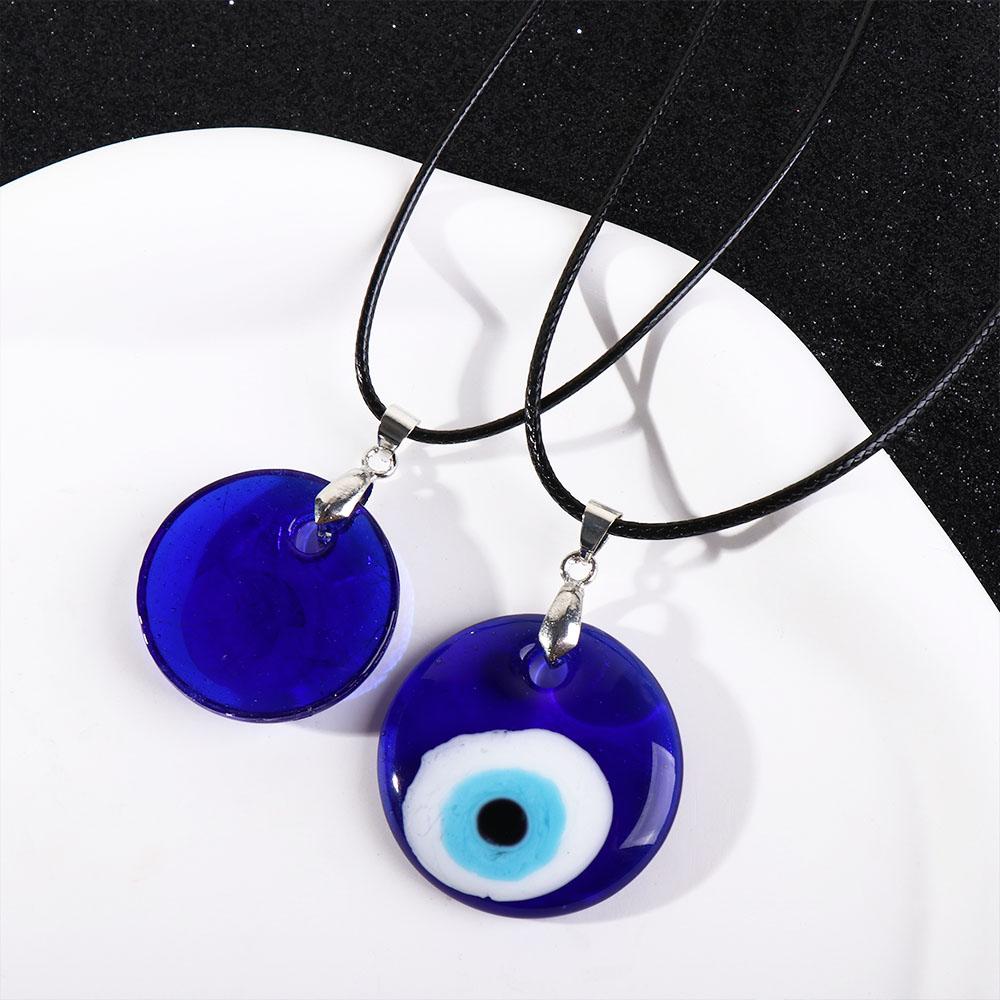Neck Rope Jewelry Gift Clavicle Chain Necklace for Women Blue Eye Pendant Choker Amulet Necklace