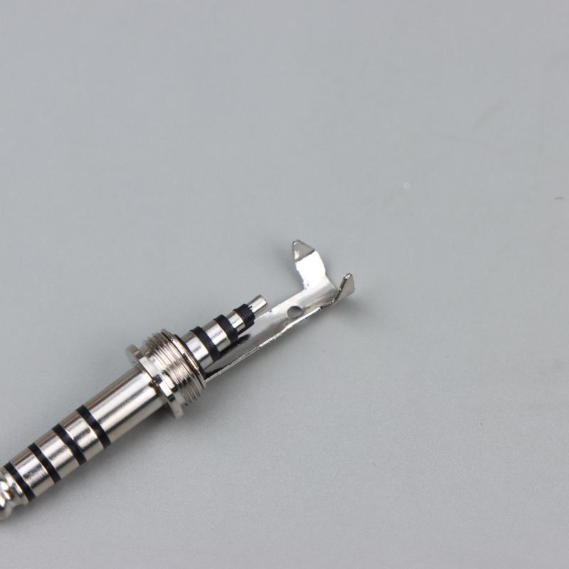 HIFI 4.4MM 5Pole Balanced Audio Plug Copper Rhodium Plated with Clip for Custom Studio Headphones