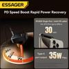 Essager 65W USB C Car Charger 3 Ports with Retractable Cable PD3.0 QC3.0 30W Fast Charging for iPhone 16 15 iPad Samsung Xiaomi