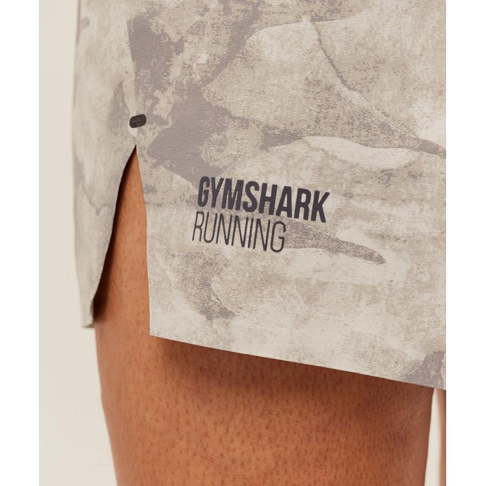 Gymshark Running Elite 5  Short Pebble Grey A2c8g Gc84