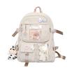 Junior high school schoolbag backpack girl cute bear doll backpack large capacity sweet student schoolbag