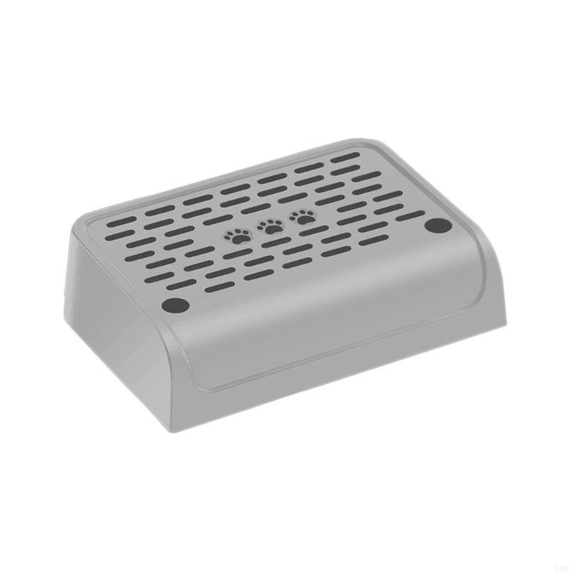 

Safety Pet Litter Box Step Stool Trapping Mat Plastic Cats Litter Step Stair with Nonslip Texture for Cats Indoor Use X3UC сірий колір