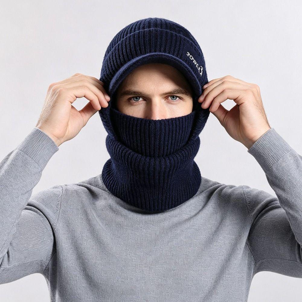 Ear Protection Knitted Beanie Hat Windproof Thickened Balaclava Hat Winter Warm Hat  Winter Cycling