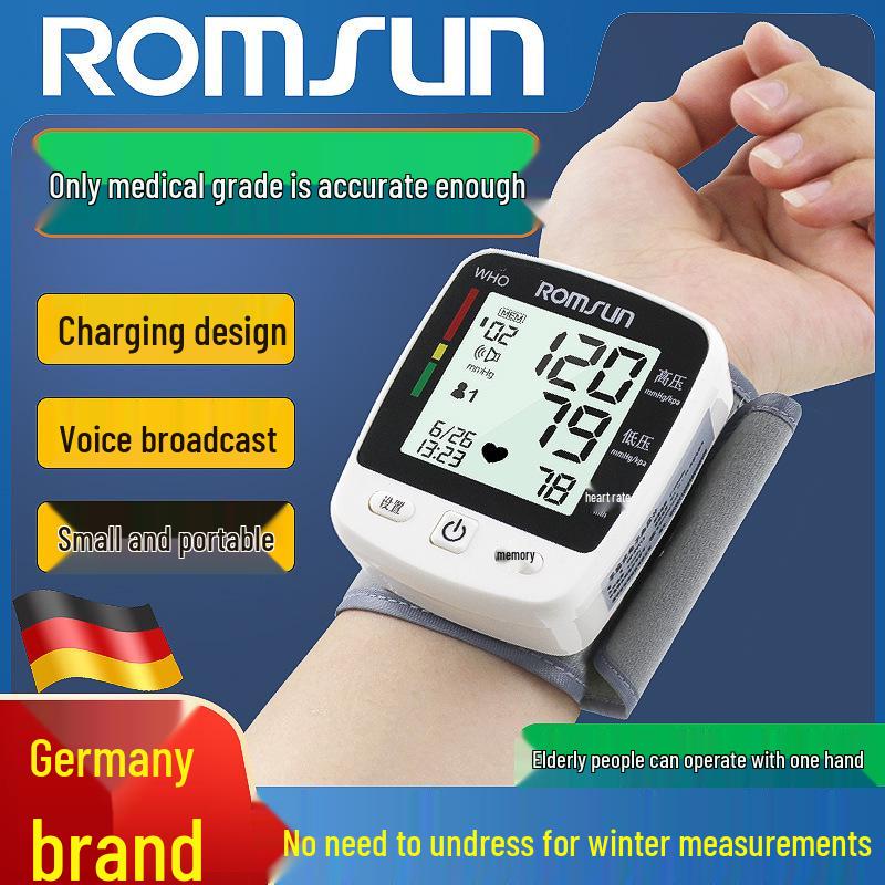 Upper Arm Electronic Voice Blood Pressure Monitor with Cuff