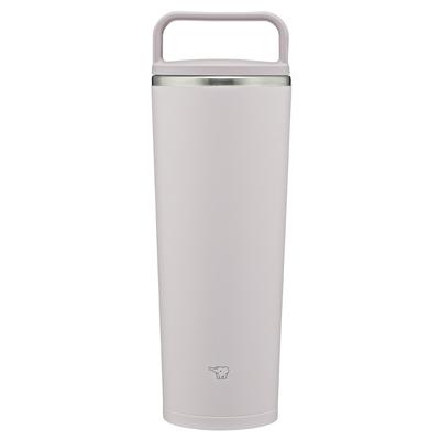 Zojirushi Mahobin Carry Tumbler Water Bottle 400ml Handle Type Dishwasher Safe Seamless Only 2 Care Points Sheer Gray SX-JS40-HM