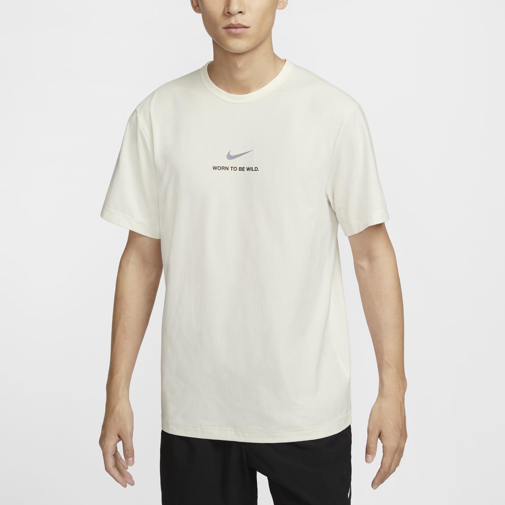 Nike Dri-Fit Uv Short-Sleeve Top With Letter Logo Print Men Tops White HF6169-133