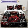 3pcs Duvet Cover Set (1*Duvet Cover + 2*Pillowcase, Without Core), Cristiano Ronaldo Print Soft All‑Season Bedding Set, Home Bedroom Decor Gift