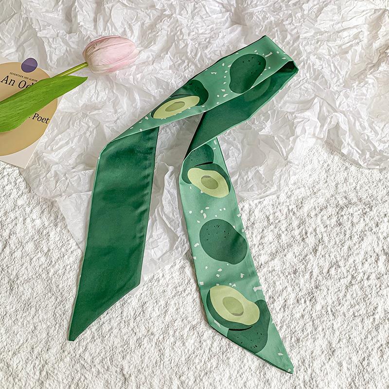 New luxury Brand Model Small Silk Scarf for Women Hair Band Bag Handle Handbag Ribbon Scarf Neck Scarves Neckerchief