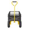 Steel Garden Cart 500lb Capacity Heavy Duty Yard Wagon Cart 10in Tires