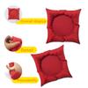 Yousheng Creative Acrylic Coaster Heat-Resistant Non-Slip Cup Pot Holder Pillow Shape Drink Coasters for Desktop Table Protection