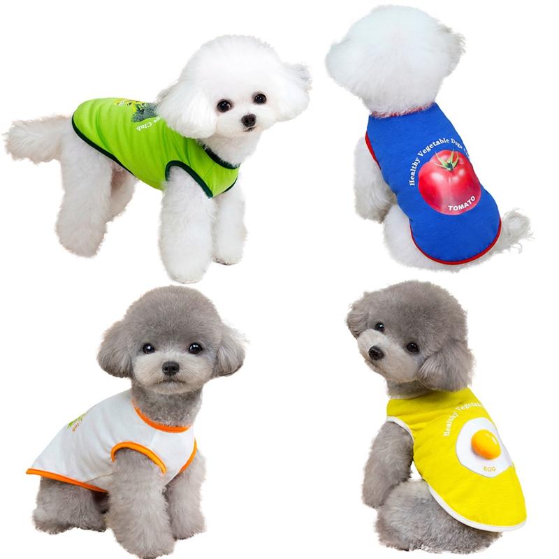 Pet Dog Cat Vegetables Printed Vest Summer Clothes