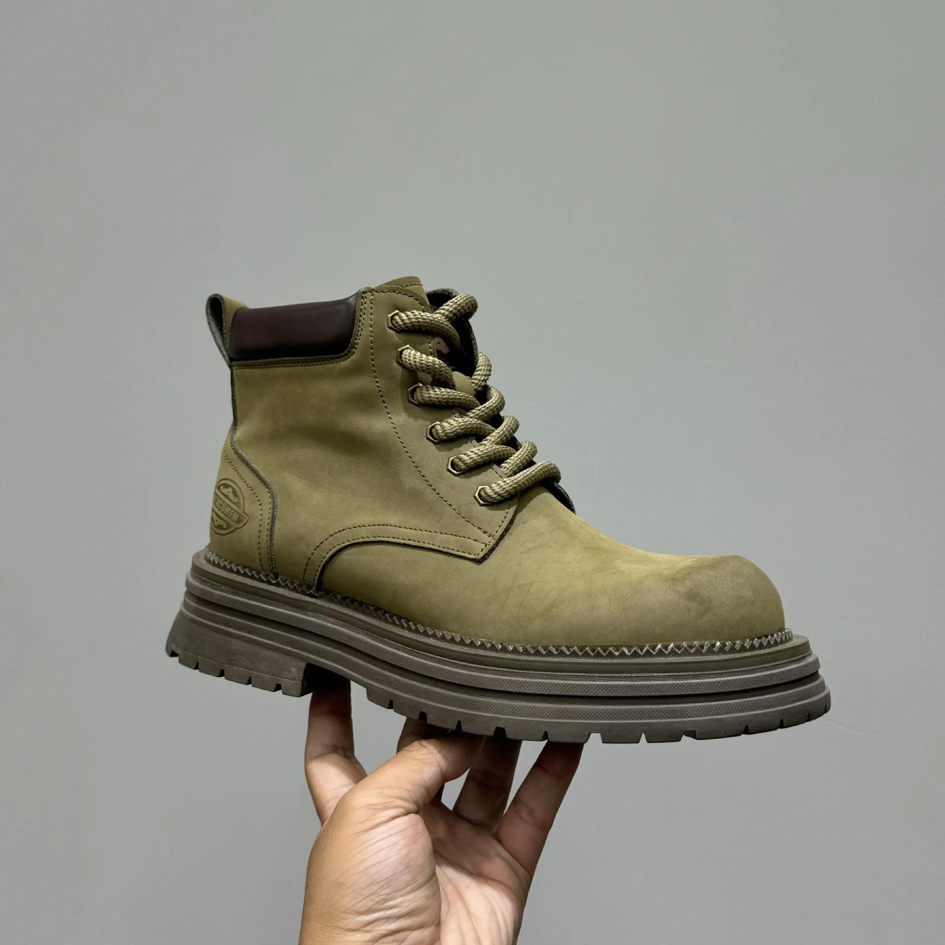 

Модные Новые Мужские Кроссовки Высокий Подъем Толстая Подошва Увеличение Роста Британский Стиль Повседневная Обувь для Бега Высокое Качество Zapatos Para Hombres 44 зелёный