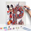 Disney Mickey Castle Heart DIY Oil Painting Kits Hand Painting Home Decor Craft Gift Ideas Disney Mickey Castle Heart Art Work Decor