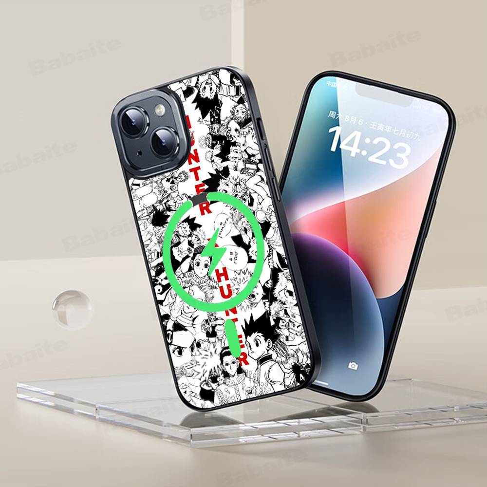 Classic Popular Anime H-Hunter X H-Hunter Game Phone Case Magnetic Case For IPhone 16 14 13 12 11 15 Pro Max Plus For Magsafe