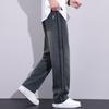 Summer Men's Thin Soft Lyocell Fabric Jeans Men Loose Wide Leg Pants Elastic Waist Casual Trousers Male