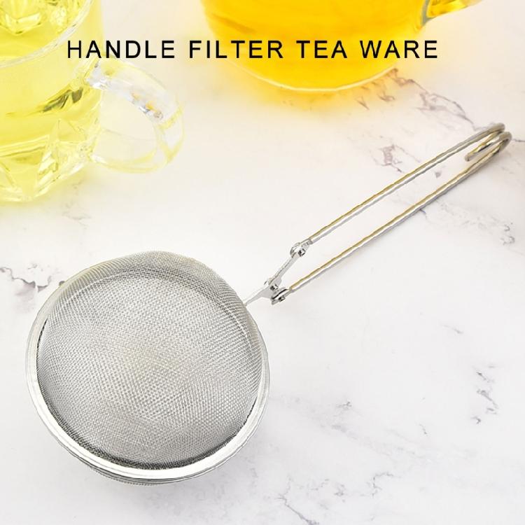 Stainless Steel Teas Infuser Spoon Herbal Teas Strainer Sphere with Handle Rustproof Kitchen Teas Filter Accessories