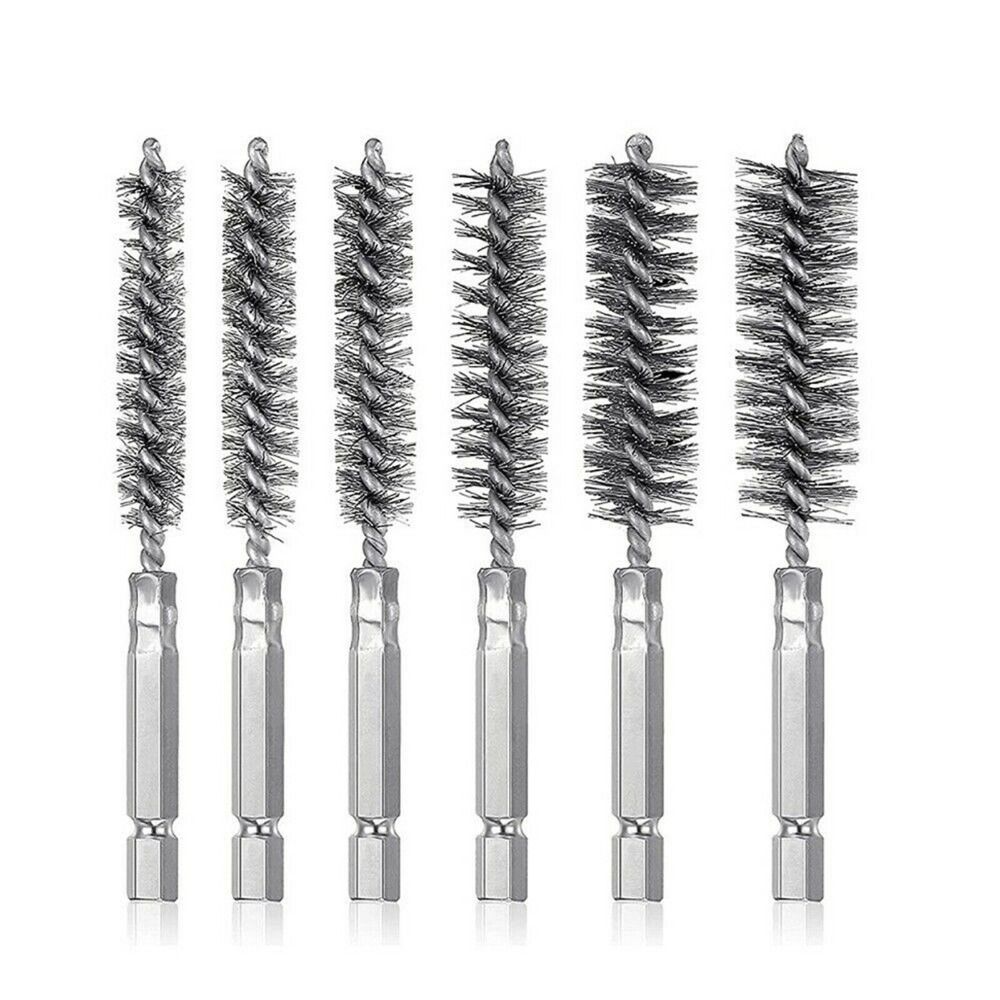 Specifications Convenient Wire Pipe Brush Wire Brush Hexagonal Rod Set Electric Drilling Brushes