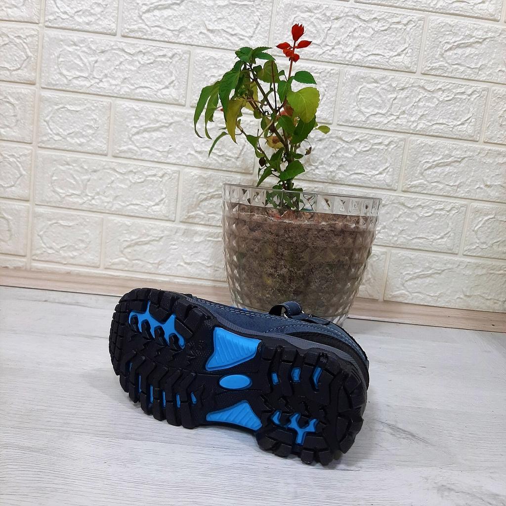 Abay Prostar Blue Color Non-Slip Velcro Boys' Boots