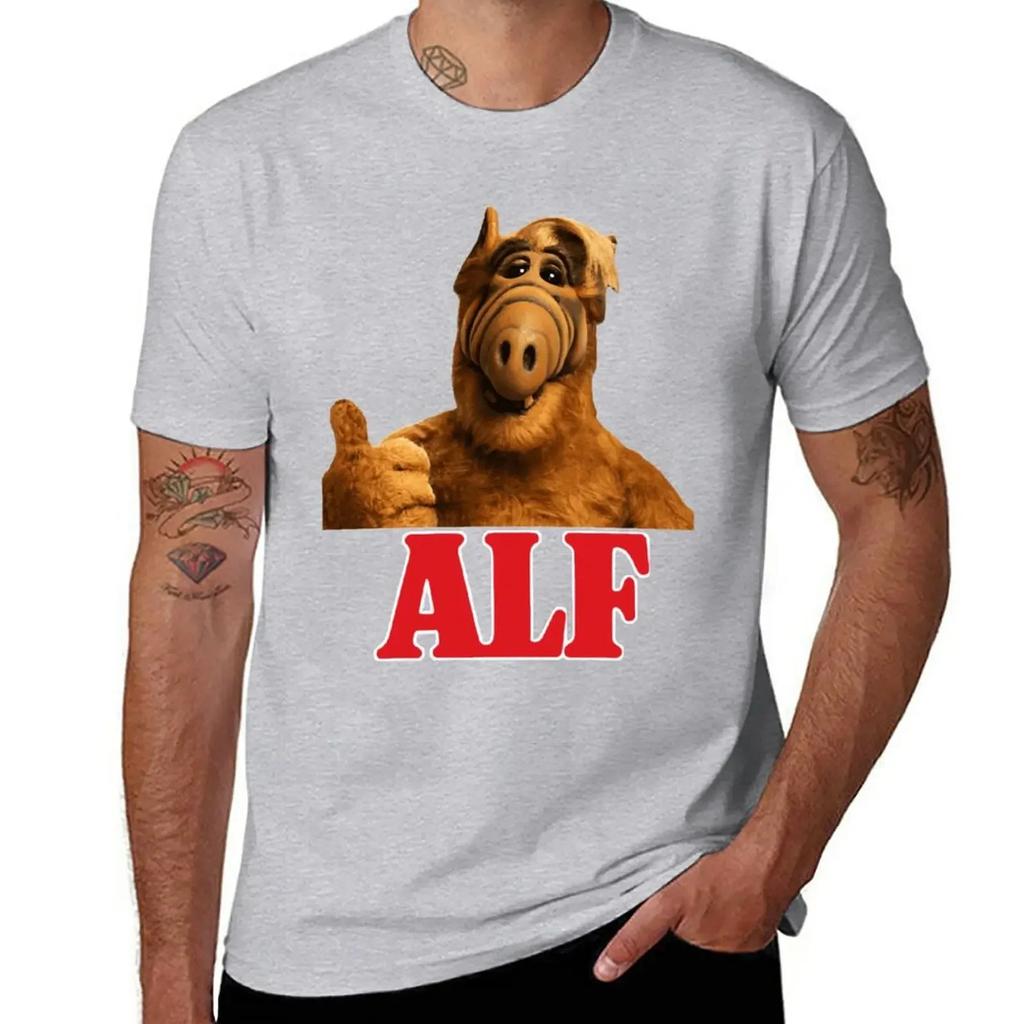 Alf T-Shirt Blouse Funnys Blacks Men's Clothing
