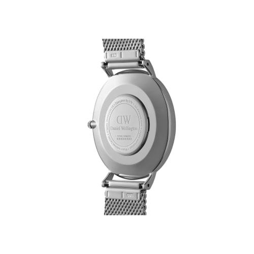 [Official Limited/2 Year Warranty/Genuine] Daniel Wellington DW Men's Watch Classic Mesh Onyx 40mm Watch for Men Silver Blue/Brown Luxury Watch Leathe
