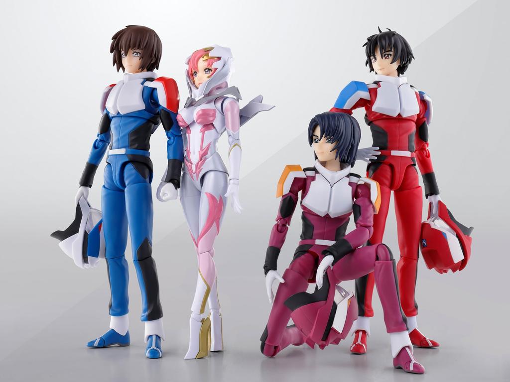 Lacus Clyne Suit Reproduction PVC Approximately Complete Figure S.H.Figuarts (Pilot Ver.) Ride-On Set, & ABS, 130mm, Pre-painted
