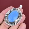 Owyhee Blue Opal Pendant 925 Sterling Silver Pendant Handmade Pendant Antique Jewelry Real Gemstone Pendant Wedding Gifts Birthstone Pendant