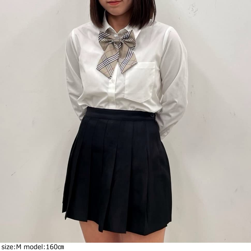 WEGO School Long Sleeve School High Middle Size White Shirt, Top, Uniform, Uniform, Girls' School, School, Cosplay, Events, Spring, Summer, Autumn,