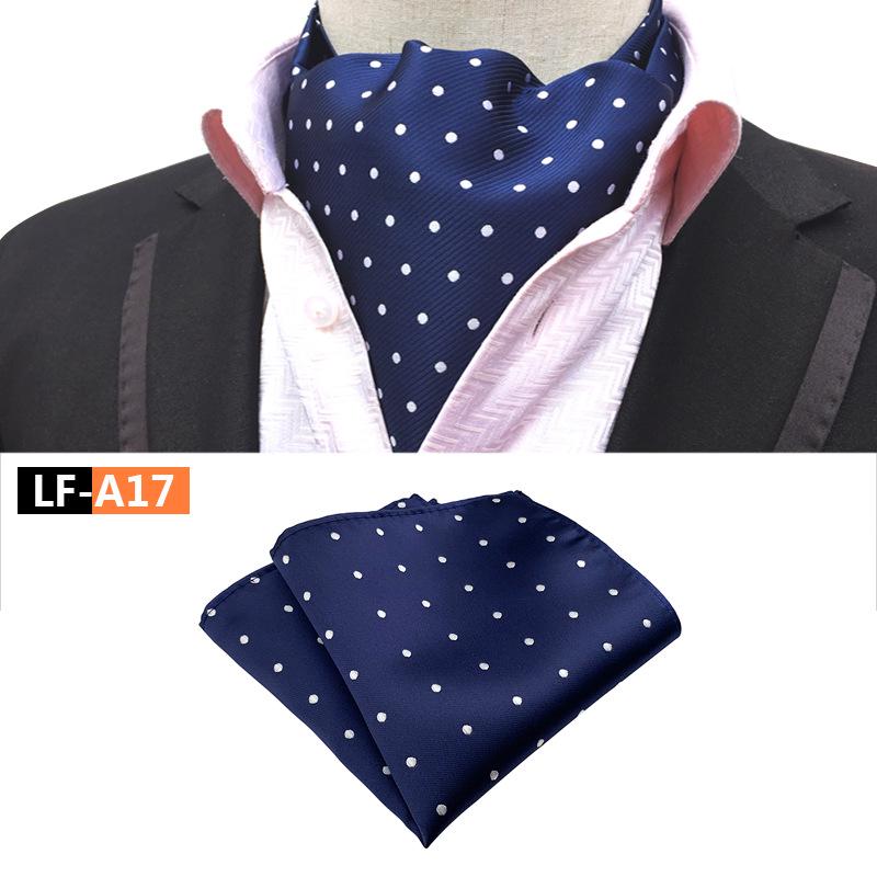 Men's Polyester Retro Tie, Scarf, and Pocket Square Set
