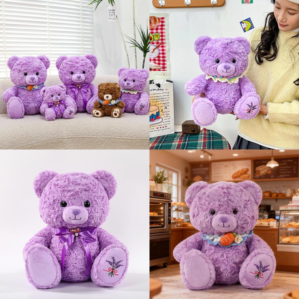 Peluche Orso Puff Abbracciabile Con Imbottitura in Cotone PP Per Bambini e Collezionisti